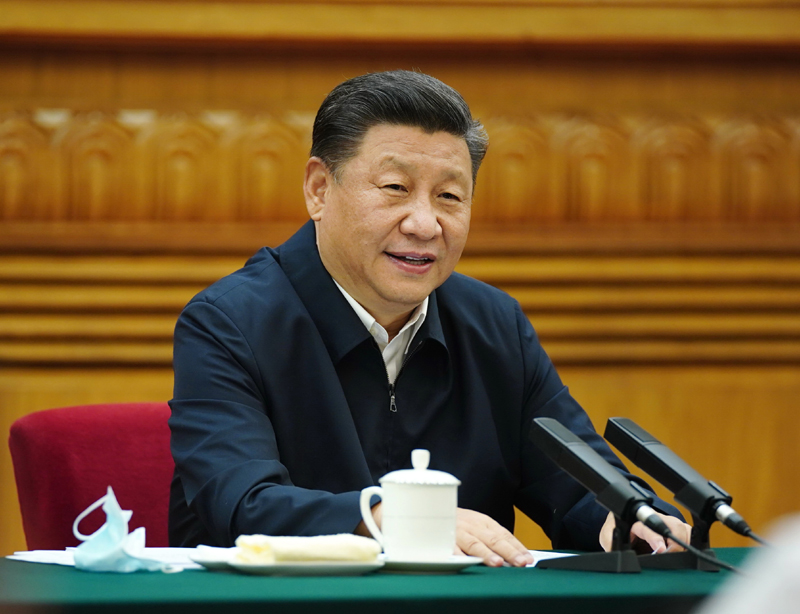 7月21日，中共中央總書記、國家主席、中央軍委主席習近平在京主持召開企業(yè)家座談會并發(fā)表重要講話。新華社記者 鞠鵬 攝